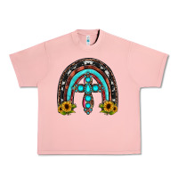 Salmon cross rainbow Urban Heavy Tee - JahusDesignShop