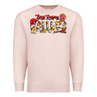 Pale Pink busy raising ballers Premium Sweatshirt - CowhideDigitalArt