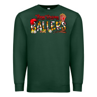 Sports Green busy raising ballers Premium Sweatshirt - CowhideDigitalArt