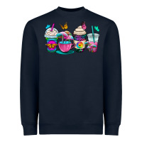 Navy tie dye coffee cups Heavyweight Sweatshirt - OliviaCreatesArt