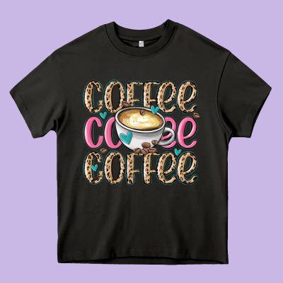 Coffee Coffee Coffee Heavy Core Tee Designed By Maliassmallbusiness