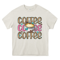 Cream coffee coffee coffee Heavy Core Tee - MaliasSmallBusiness