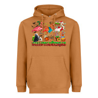 Meerkat happy hallothanksmas flamingo Heavyweight Hoodie - CowhideDigitalArt