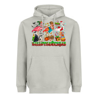 Moon Dust happy hallothanksmas flamingo Heavyweight Hoodie - CowhideDigitalArt