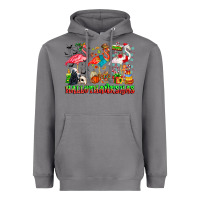Storm happy hallothanksmas flamingo Heavyweight Hoodie - CowhideDigitalArt