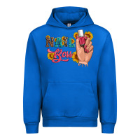 Cobalt western sunflowers nail boss Urban Hoodie - Artiststas