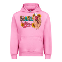 Fuchsia Pink western sunflowers nail boss Urban Hoodie - Artiststas