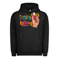 Pigment Black western sunflowers nail boss Urban Hoodie - Artiststas