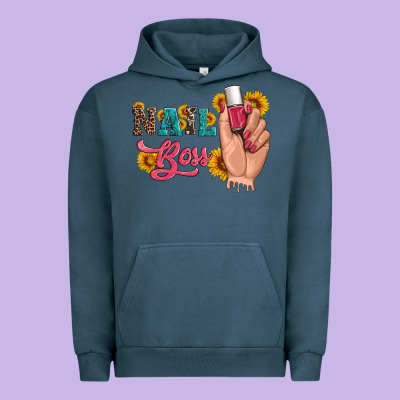 Western Sunflowers Nail Boss Urban Hoodie Designed By Artiststas