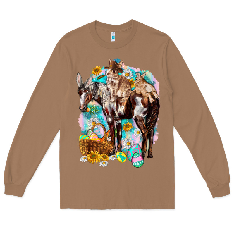 Happy Easter Day Rodeo Long Sleeve Tee by HowdyJamesFarm | Teevron