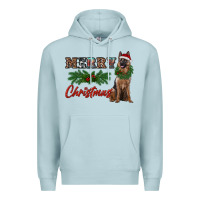 Blue Mist merry christmas german shepherd Premium Hoodie - RanaPortraitStore