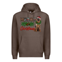 Coffee merry christmas german shepherd Premium Hoodie - RanaPortraitStore