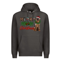 Smoke merry christmas german shepherd Premium Hoodie - RanaPortraitStore