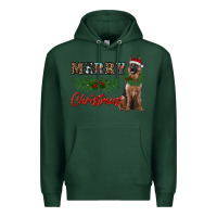 Sports Green merry christmas german shepherd Premium Hoodie - RanaPortraitStore