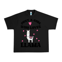 Black Llama Just A Girl Who Loves Llamas Urban Heavy Tee - Bettercallsaul