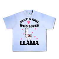 Grape Ice Llama Just A Girl Who Loves Llamas Urban Heavy Tee - Bettercallsaul