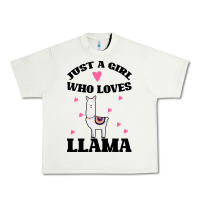 Pistachio Llama Just A Girl Who Loves Llamas Urban Heavy Tee - Bettercallsaul