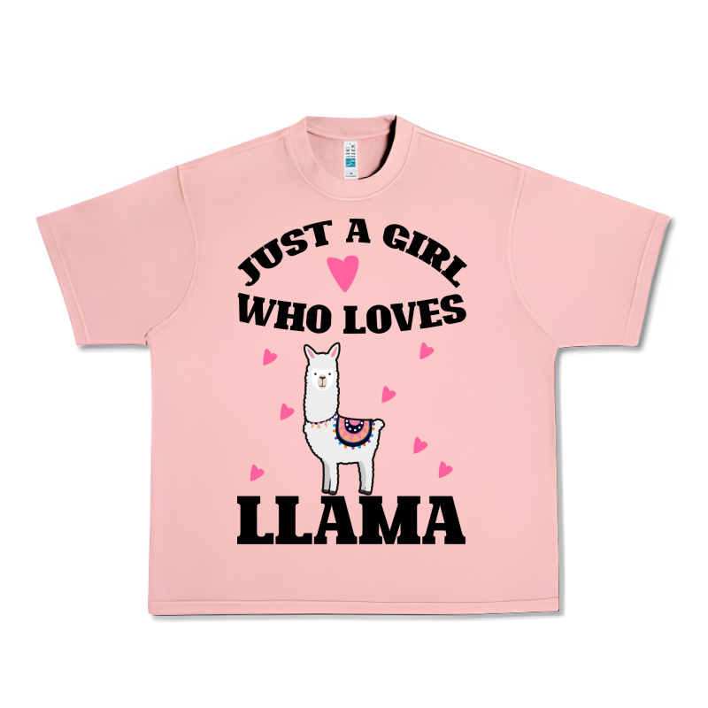 Llama Just A Girl Who Loves Llamas Urban Heavy Tee by Bettercallsaul | Teevron
