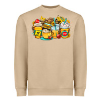 Mushroom school bus coffee cups Heavyweight Sweatshirt - OliviaCreatesArt
