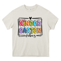 Cream kinder garten vibes Heavy Core Tee - MaliasSmallBusiness
