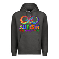 Charcoal Heather Autism accept understand love Premium Hoodie - FaDigitalArtStudio