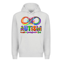 Dove Grey Autism accept understand love Premium Hoodie - FaDigitalArtStudio