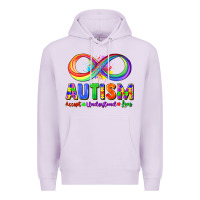 Lilac Autism accept understand love Premium Hoodie - FaDigitalArtStudio