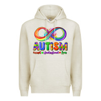 Oatmeal Heather Autism accept understand love Premium Hoodie - FaDigitalArtStudio