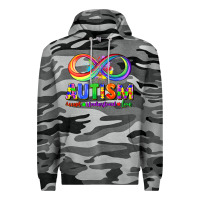 Slate Camo Autism accept understand love Premium Hoodie - FaDigitalArtStudio
