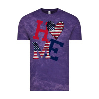 Cloud Purple American Flag Home Vintage Tee - Bettercallsaul