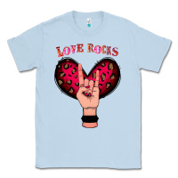 Dusty Blue Love Rocks Classic Tee - Bettercallsaul