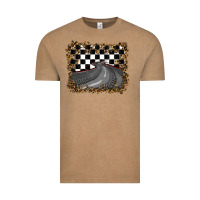 Vintage Coffee leopard racing  background Vintage Tee - RanaPortraitStore