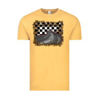 Vintage Mustard leopard racing  background Vintage Tee - RanaPortraitStore
