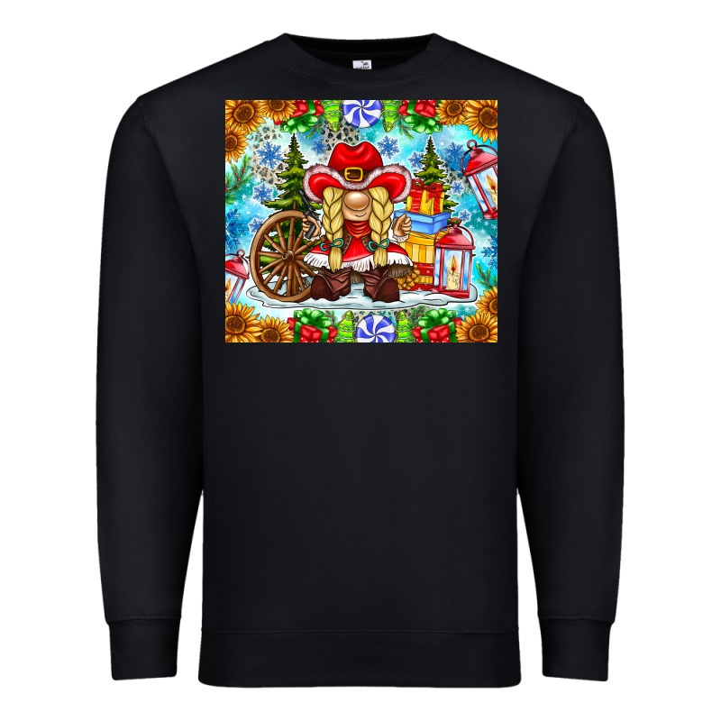 Christmas Cowboy Gnome Premium Sweatshirt by CowhideDigitalArt | Teevron