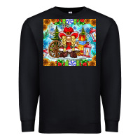 Black Christmas cowboy gnome Premium Sweatshirt - CowhideDigitalArt