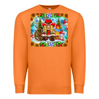 Carrot Christmas cowboy gnome Premium Sweatshirt - CowhideDigitalArt