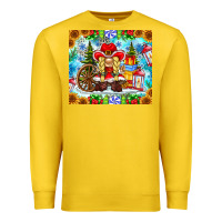 Lemon Christmas cowboy gnome Premium Sweatshirt - CowhideDigitalArt