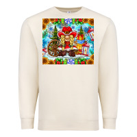 Sandshell Christmas cowboy gnome Premium Sweatshirt - CowhideDigitalArt