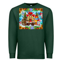 Sports Green Christmas cowboy gnome Premium Sweatshirt - CowhideDigitalArt