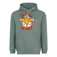 Sage coffee cups animal Heavyweight Hoodie - CowhideDigitalArt