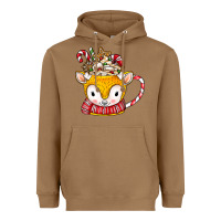 Toasted Coconut coffee cups animal Heavyweight Hoodie - CowhideDigitalArt