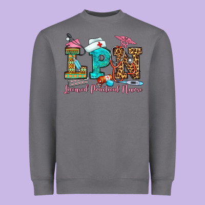 Licensed Practical Nurse Heavyweight Sweatshirt Designed By Oliviacreatesart