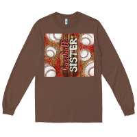 Chestnut baseball sister Long Sleeve Tee - TumblerDesignByShophia
