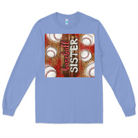 Colony Blue baseball sister Long Sleeve Tee - TumblerDesignByShophia