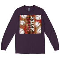 Plum baseball sister Long Sleeve Tee - TumblerDesignByShophia