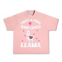 Salmon Llama Just A Girl Who Loves Llamas Urban Heavy Tee - Bettercallsaul