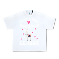 White Llama Just A Girl Who Loves Llamas Urban Heavy Tee - Bettercallsaul
