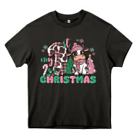 Asphalt my first christmas cow Heavy Core Tee - MaliasSmallBusiness