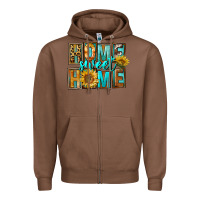 Chestnut Western Home Sweet Home Zipper Hoodie - FaDigitalArtStudio