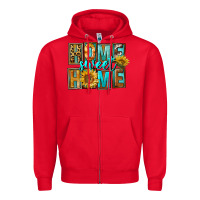 Red Western Home Sweet Home Zipper Hoodie - FaDigitalArtStudio